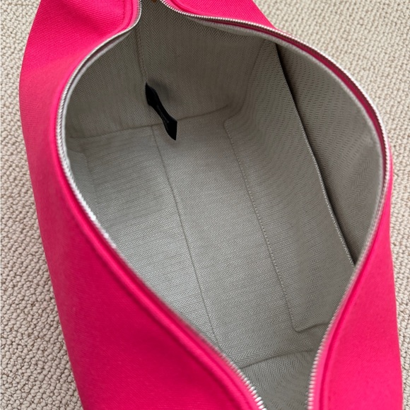 New Hermes Bride-A-Brac Case GM Canvas Hibiscus Pink Pouch Large Model - Picture 8 of 13